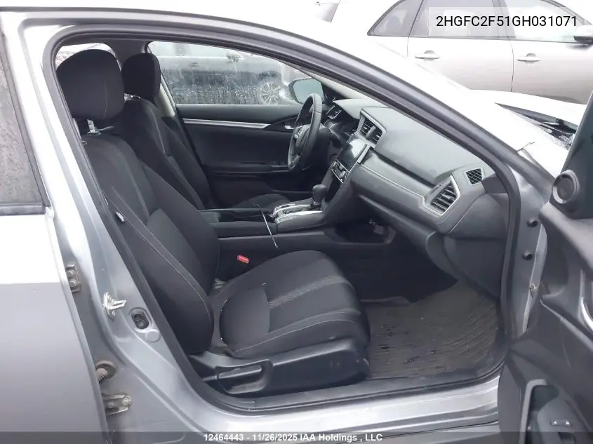 2HGFC2F51GH031071 2016 Honda Civic Lx