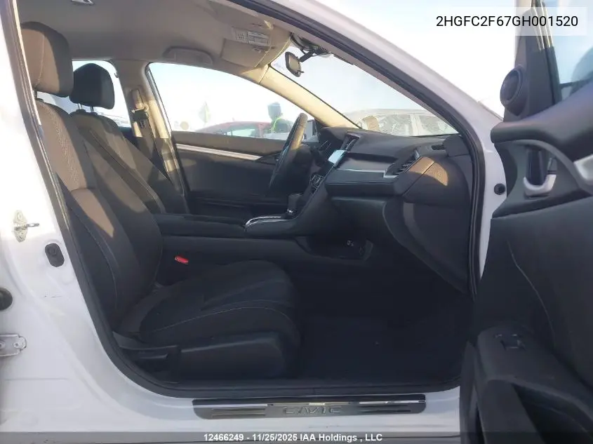 2HGFC2F67GH001520 2016 Honda Civic Sedan
