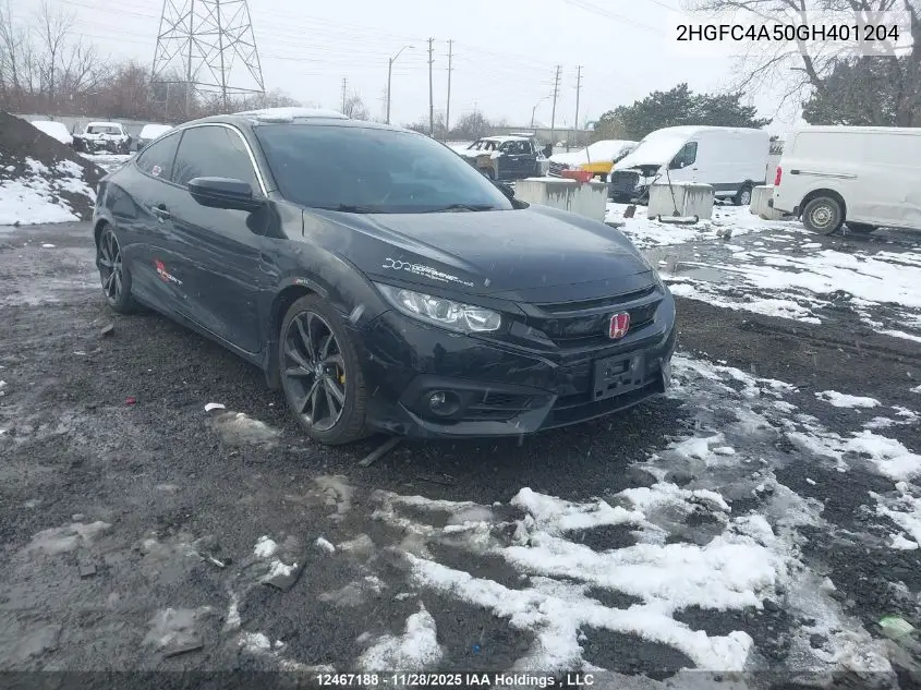 2HGFC4A50GH401204 2016 Honda Civic Lx