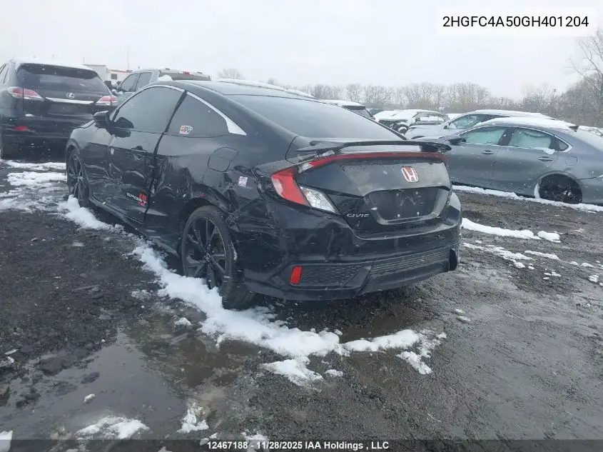 2HGFC4A50GH401204 2016 Honda Civic Lx