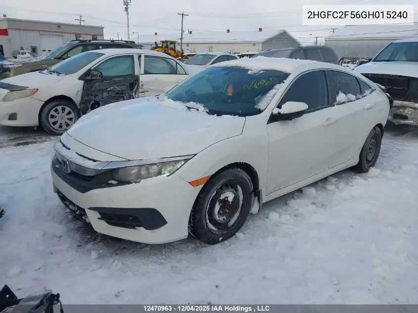 2HGFC2F56GH015240 2016 Honda Civic Lx