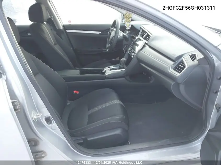 2HGFC2F56GH031311 2016 Honda Civic Lx