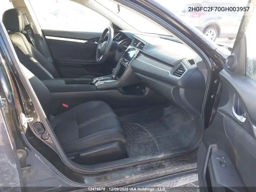 2HGFC2F70GH003957 2016 Honda Civic Ex