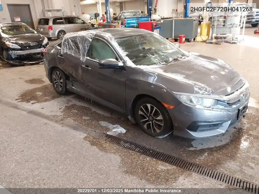 2HGFC2F72GH041268 2016 Honda Civic Ex