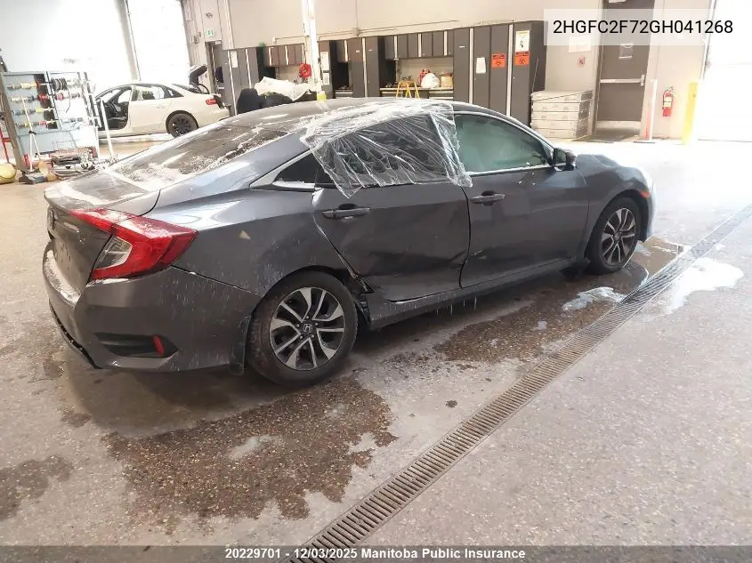 2HGFC2F72GH041268 2016 Honda Civic Ex