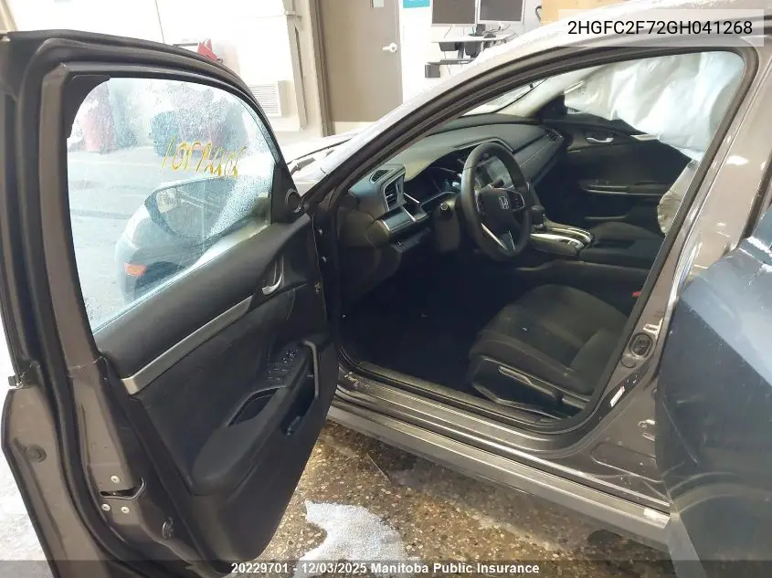 2HGFC2F72GH041268 2016 Honda Civic Ex