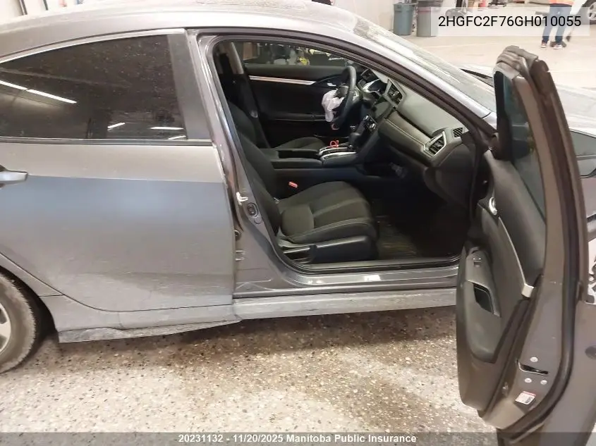 2HGFC2F76GH010055 2016 Honda Civic Ex