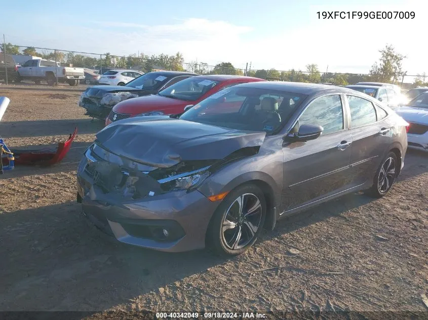 2016 Honda Civic Touring VIN: 19XFC1F99GE007009 Lot: 40342049