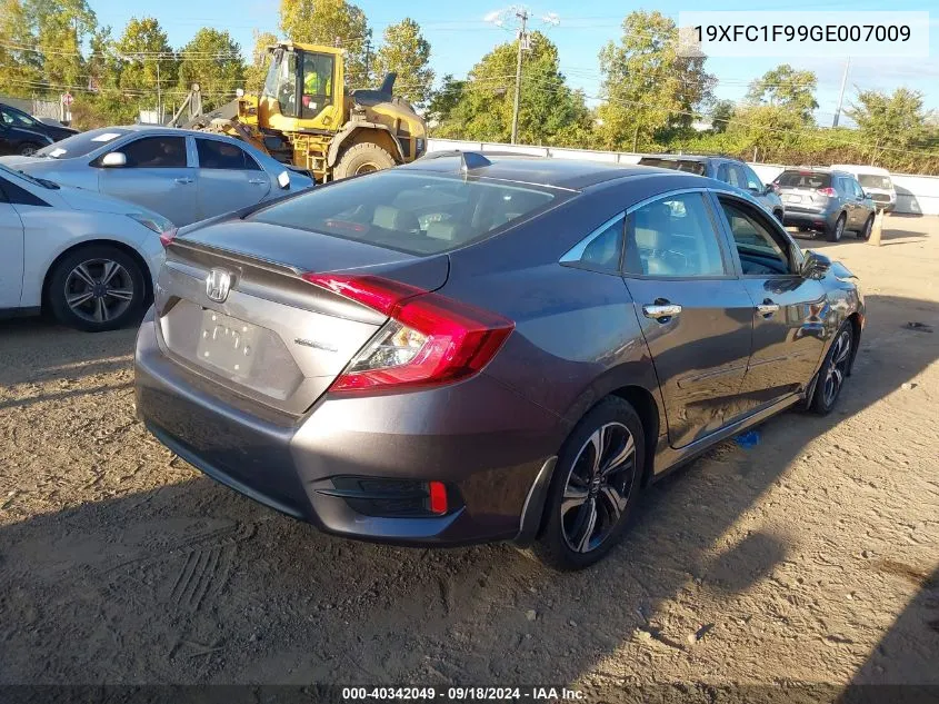 2016 Honda Civic Touring VIN: 19XFC1F99GE007009 Lot: 40342049