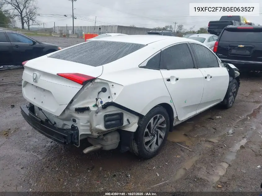 19XFC2F78GE063527 2016 Honda Civic Ex