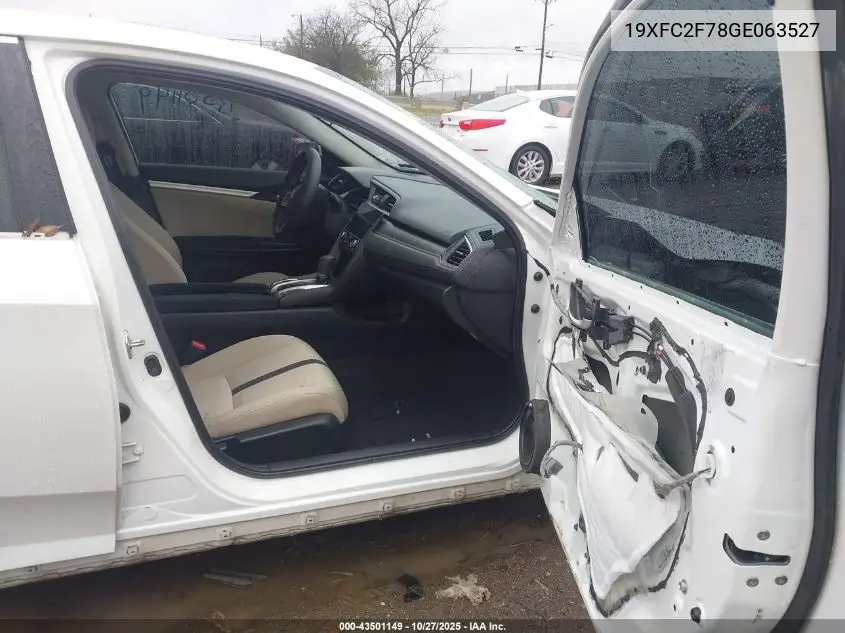 19XFC2F78GE063527 2016 Honda Civic Ex
