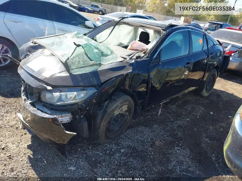 19XFC2F56GE035384 2016 Honda Civic Lx