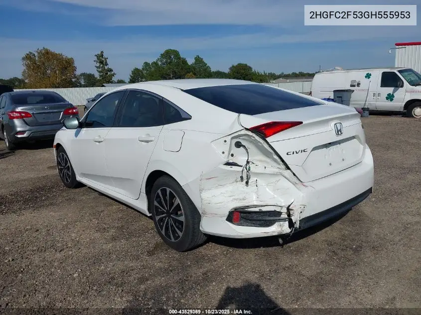 2HGFC2F53GH555953 2016 Honda Civic Lx