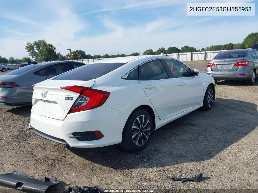 2HGFC2F53GH555953 2016 Honda Civic Lx