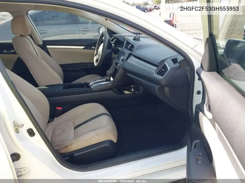 2HGFC2F53GH555953 2016 Honda Civic Lx
