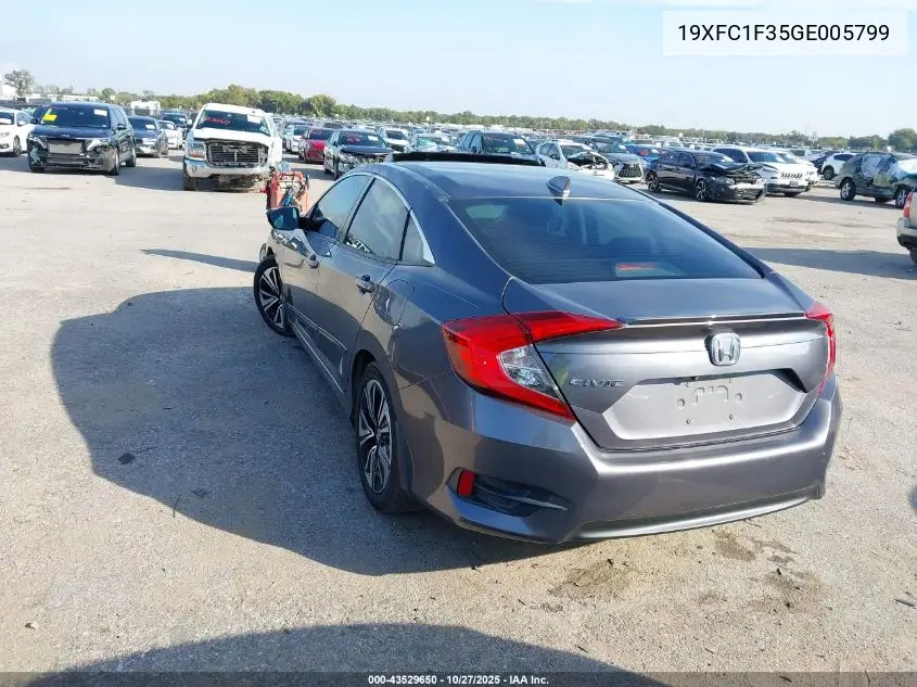 19XFC1F35GE005799 2016 Honda Civic Ex-T