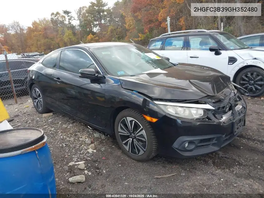 2HGFC3B39GH352480 2016 Honda Civic Ex-T