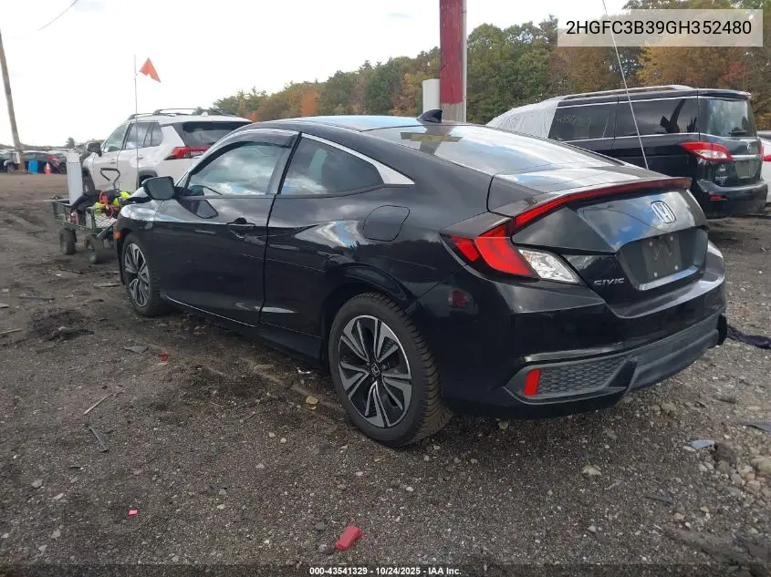 2HGFC3B39GH352480 2016 Honda Civic Ex-T