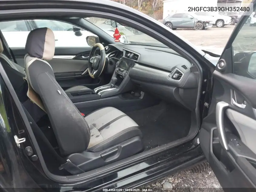 2HGFC3B39GH352480 2016 Honda Civic Ex-T