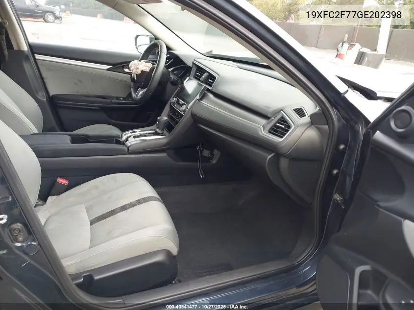 19XFC2F77GE202398 2016 Honda Civic Ex