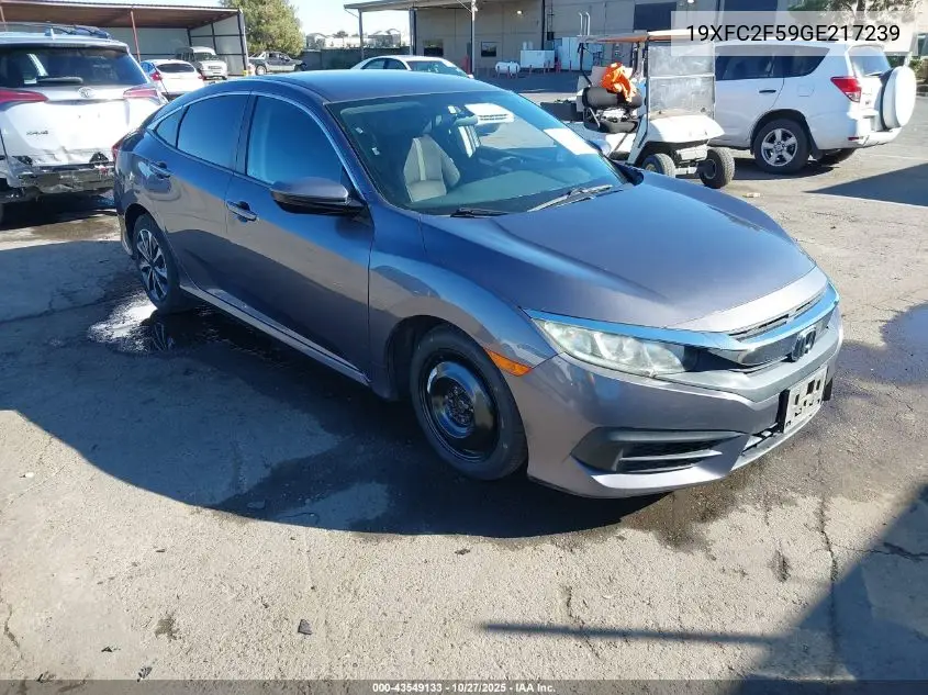 19XFC2F59GE217239 2016 Honda Civic Lx