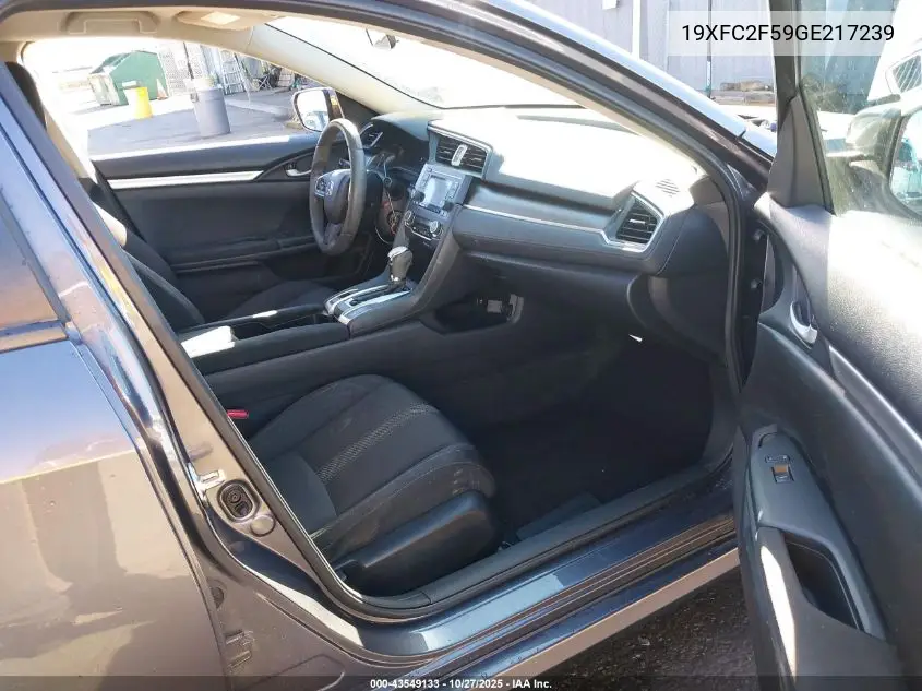 19XFC2F59GE217239 2016 Honda Civic Lx