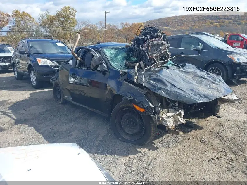19XFC2F66GE223816 2016 Honda Civic Lx