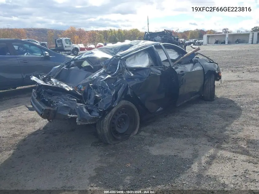 19XFC2F66GE223816 2016 Honda Civic Lx