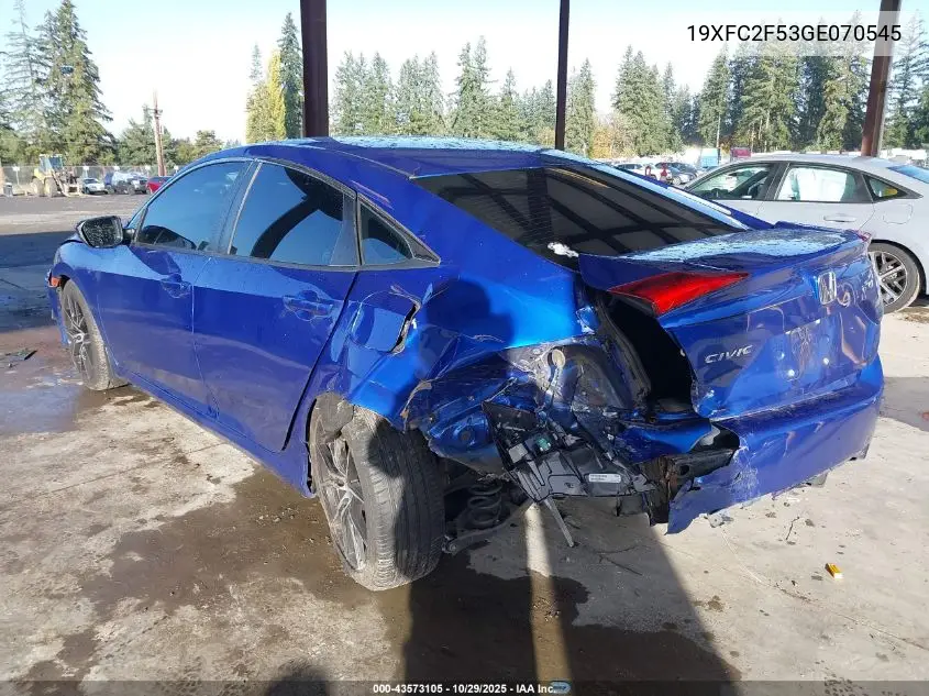 19XFC2F53GE070545 2016 Honda Civic Lx