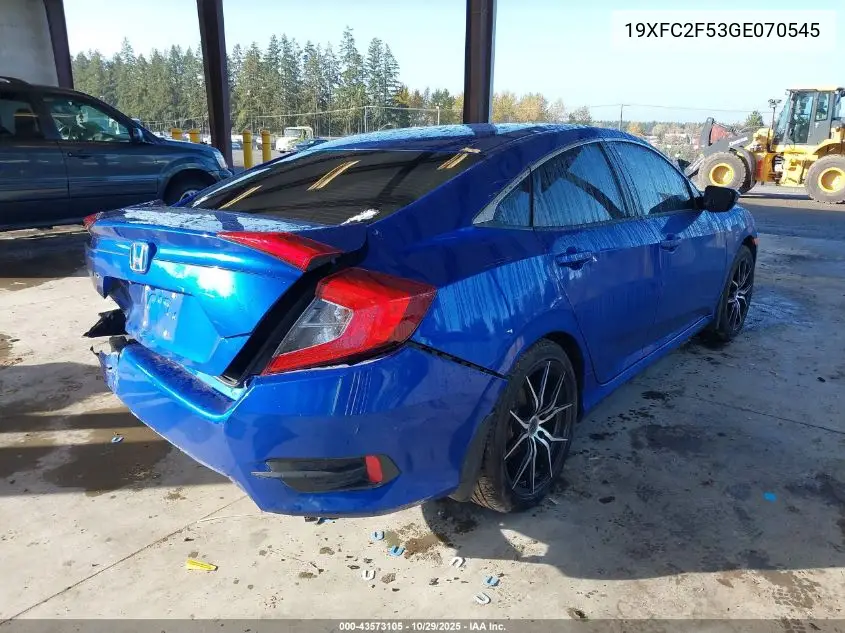 19XFC2F53GE070545 2016 Honda Civic Lx
