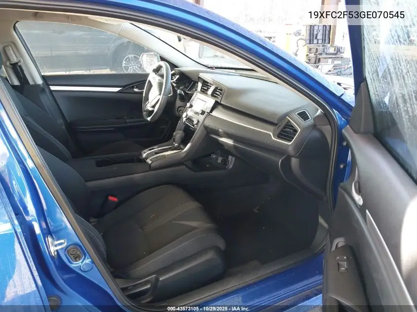 19XFC2F53GE070545 2016 Honda Civic Lx
