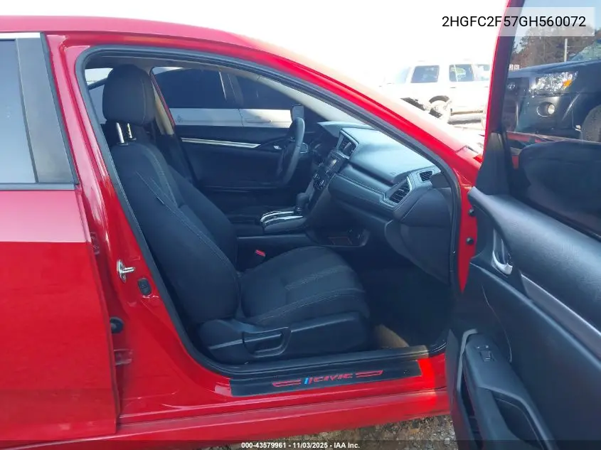 2HGFC2F57GH560072 2016 Honda Civic Lx