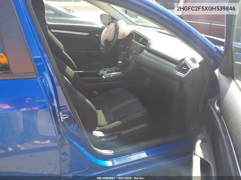 2HGFC2F5XGH539846 2016 Honda Civic Lx