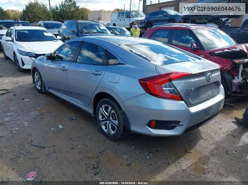 19XFC2F59GE044676 2016 Honda Civic Lx