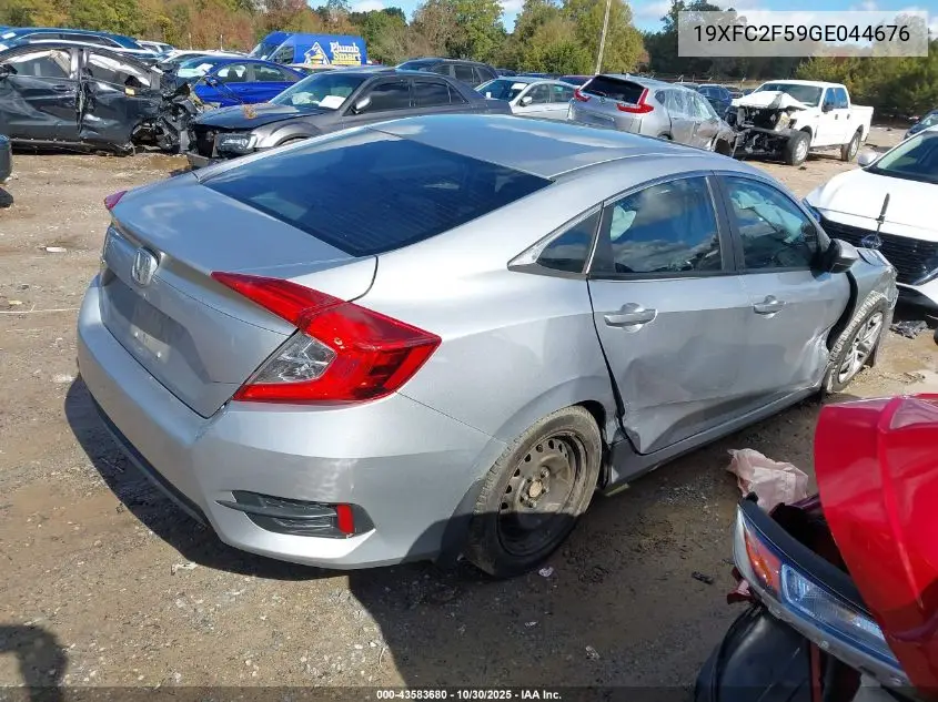 19XFC2F59GE044676 2016 Honda Civic Lx