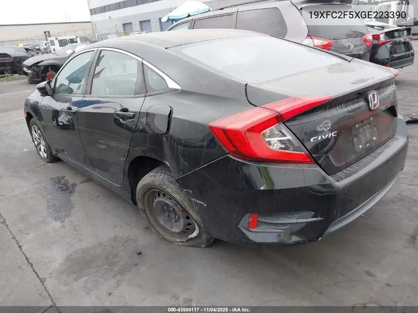 19XFC2F5XGE223390 2016 Honda Civic Lx