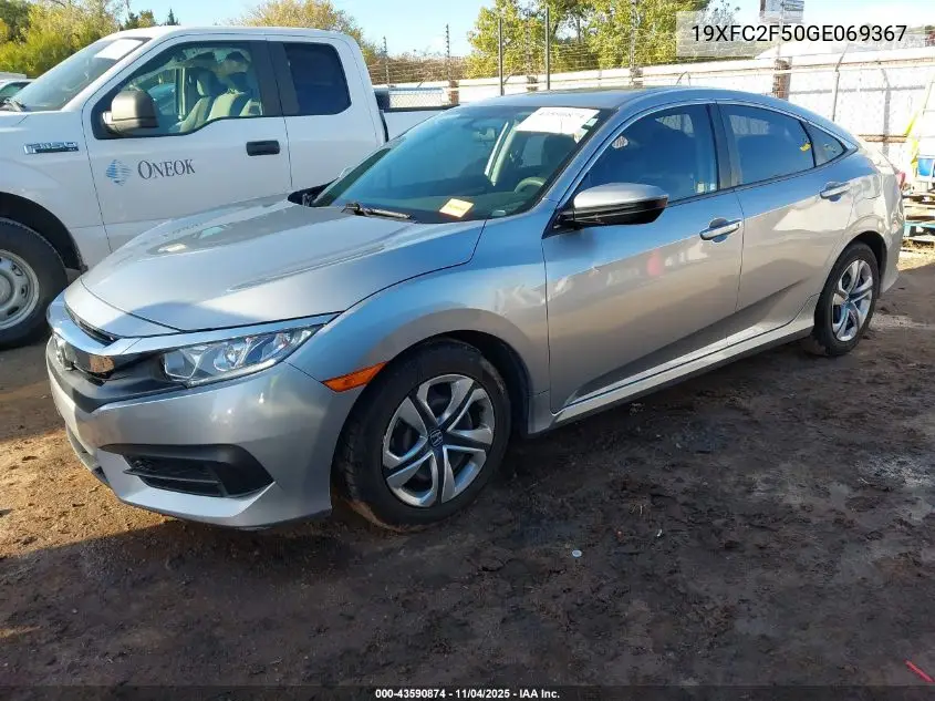 19XFC2F50GE069367 2016 Honda Civic Lx