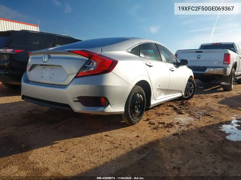 19XFC2F50GE069367 2016 Honda Civic Lx