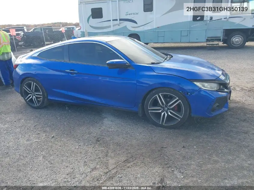 2HGFC3B31GH350139 2016 Honda Civic Ex-T