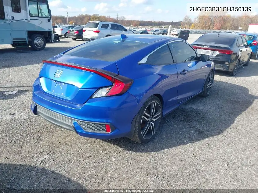 2HGFC3B31GH350139 2016 Honda Civic Ex-T