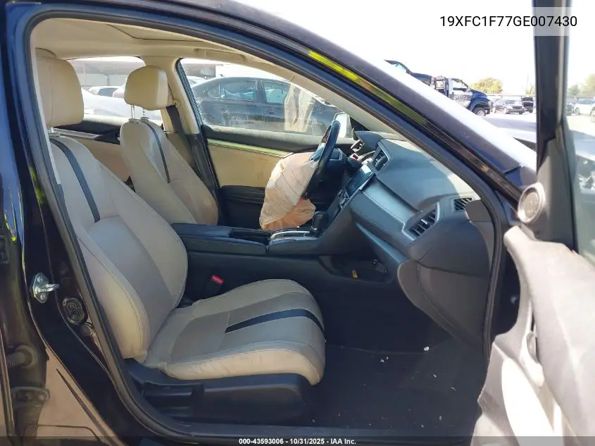 19XFC1F77GE007430 2016 Honda Civic Ex-L