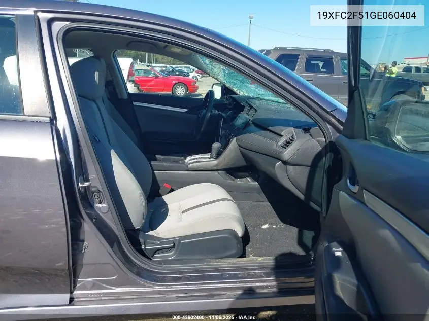 19XFC2F51GE060404 2016 Honda Civic Lx