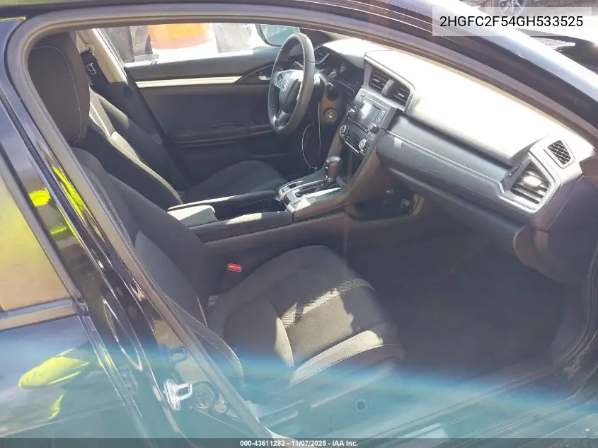 2HGFC2F54GH533525 2016 Honda Civic Lx