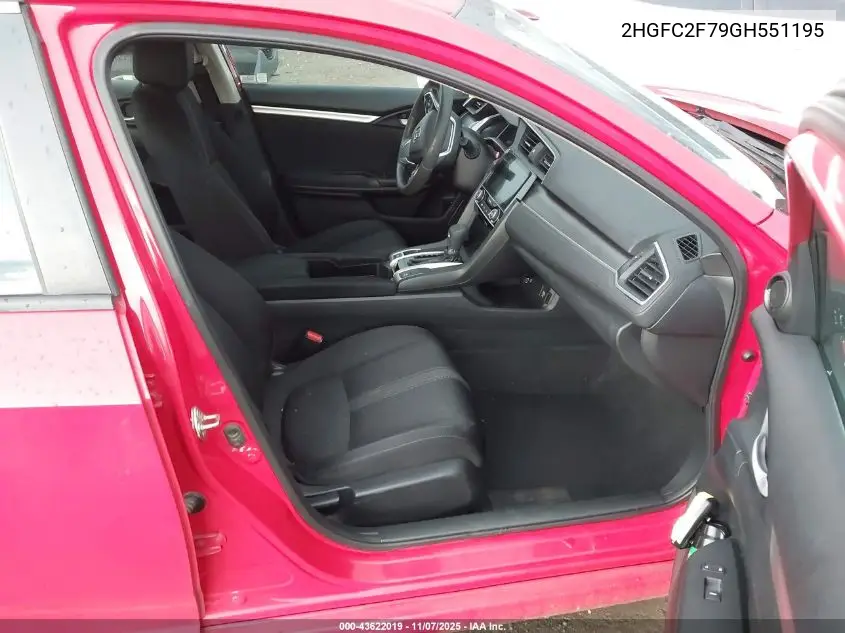 2HGFC2F79GH551195 2016 Honda Civic Ex