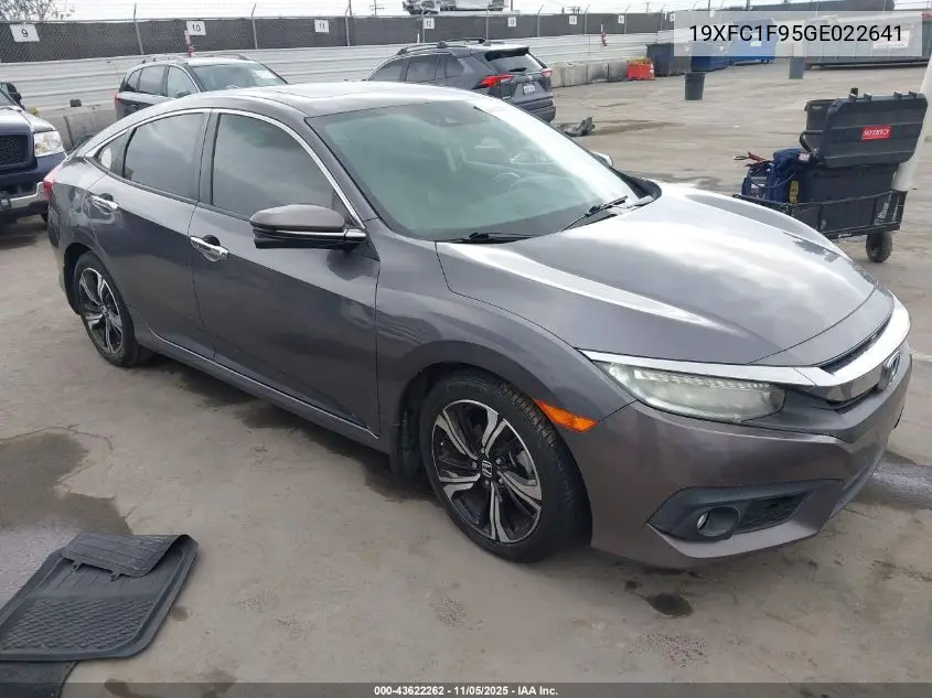 19XFC1F95GE022641 2016 Honda Civic Touring