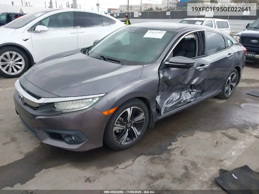19XFC1F95GE022641 2016 Honda Civic Touring
