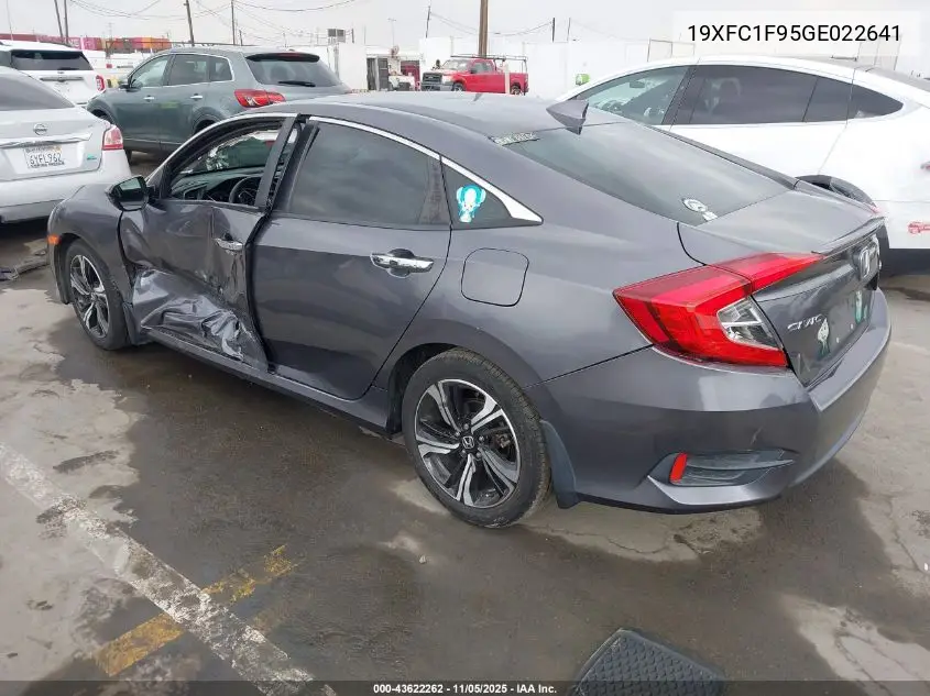 19XFC1F95GE022641 2016 Honda Civic Touring