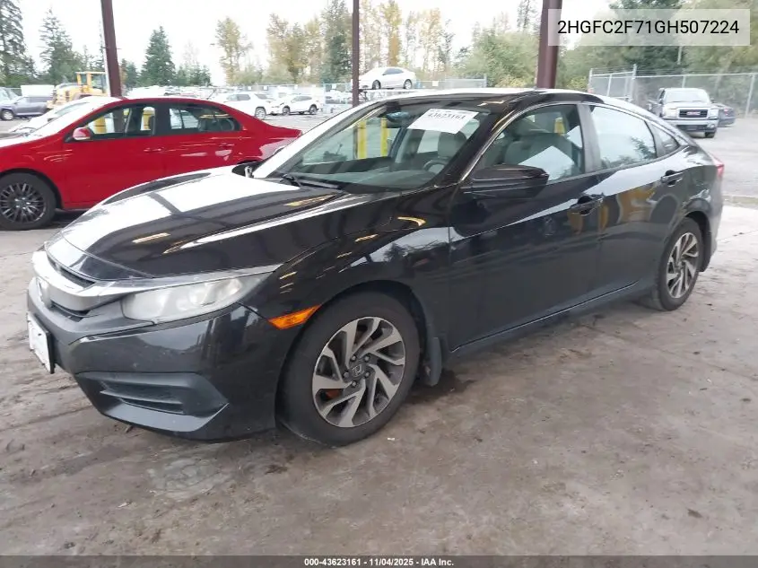 2HGFC2F71GH507224 2016 Honda Civic Ex