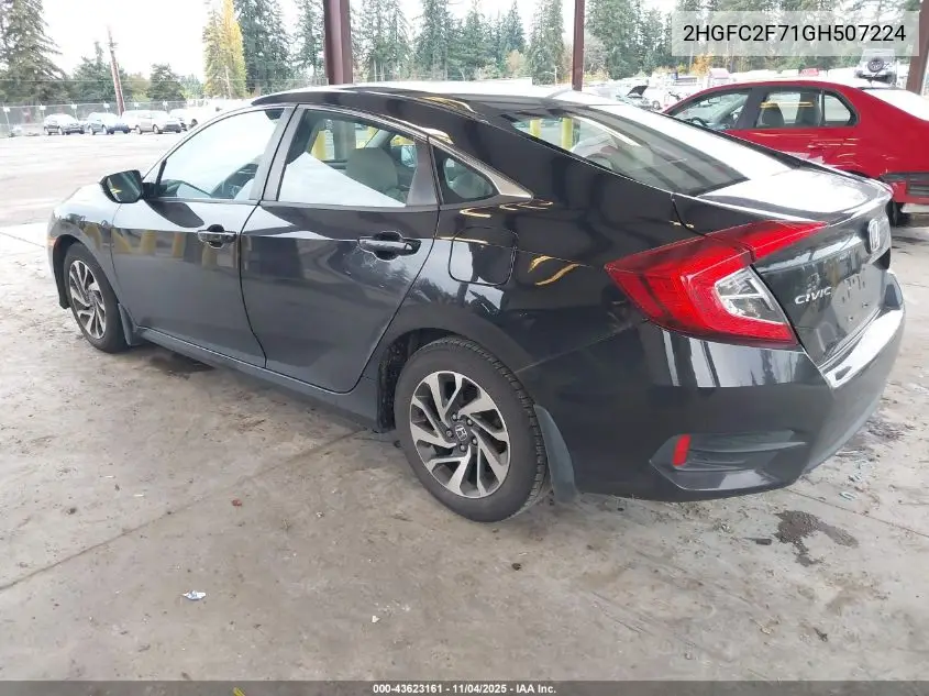 2HGFC2F71GH507224 2016 Honda Civic Ex