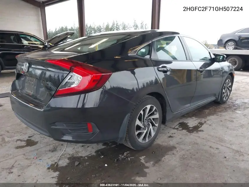 2HGFC2F71GH507224 2016 Honda Civic Ex